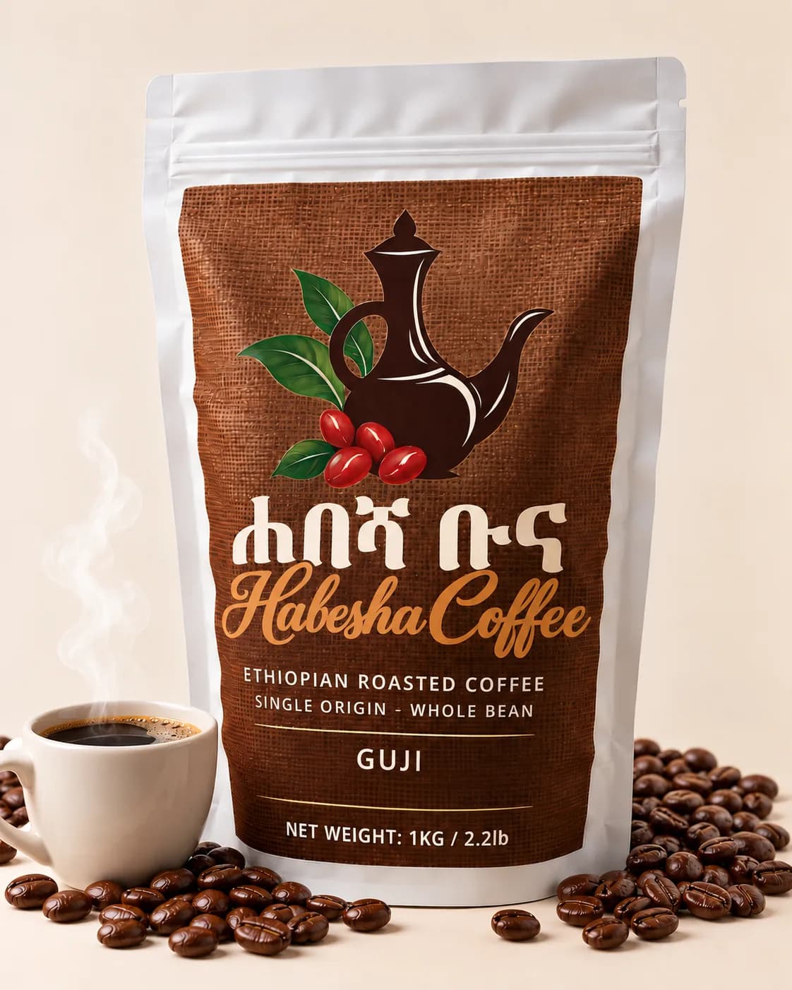 Habesha Coffee Guji single-origin pouch